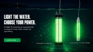 12V portable and 24V high-power underwater LED lights for fishing