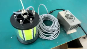 High-power green underwater fishing light with long cable and control box